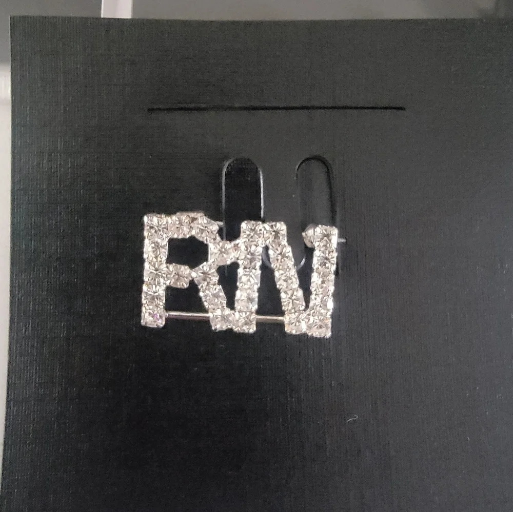 Rhinestone Brooch Set Gift Medical Nurses RN CNA LVN 16 Pcs